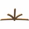 Ekena Millwork Davenport Timber Gable Bracket, Western Red Cedar, 108"W x 58"H x 3 1/2"D x 5 1/2"F, 13/12 Pitch GBW108X58X0406DAV00SWR - alternate 4